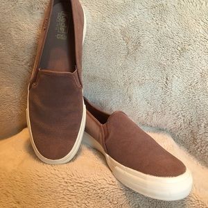 Women’s Double Decker Embossed Swede Slip On …